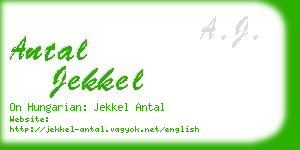 antal jekkel business card